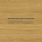 WYNDENHALL Mitchell Metal 60 inch Wide Rectangle Modern Industrial Sideboard Buffet in OAK WOOD - 60 x 17 x 30