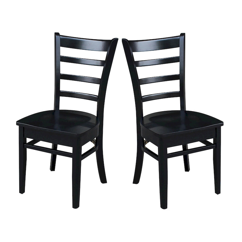 International Concepts Set of Two Emily Side Chairs