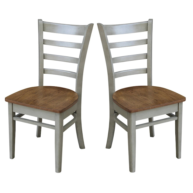 International Concepts Set of Two Emily Side Chairs
