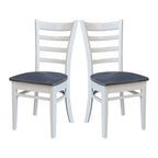 International Concepts Set of Two Emily Side Chairs