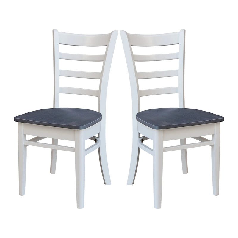 International Concepts Set of Two Emily Side Chairs