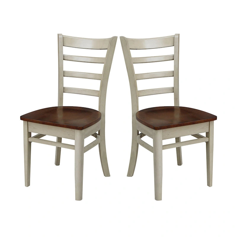 International Concepts Set of Two Emily Side Chairs