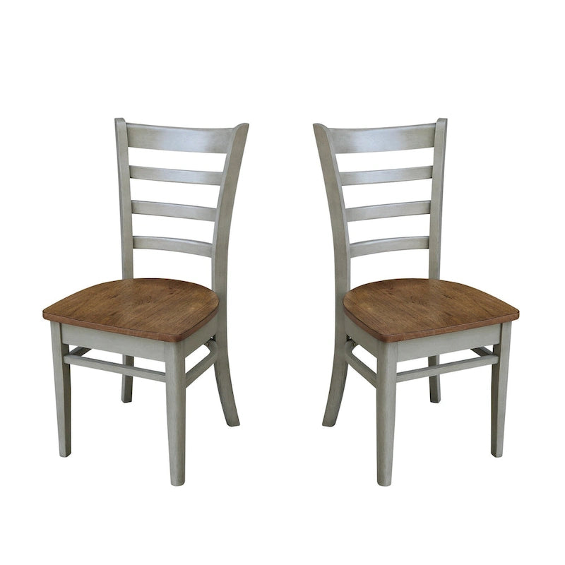 International Concepts Set of Two Emily Side Chairs
