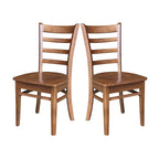 International Concepts Set of Two Emily Side Chairs