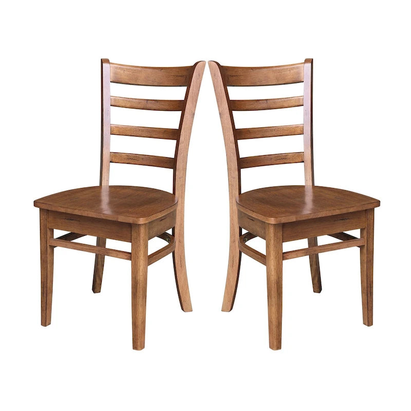 International Concepts Set of Two Emily Side Chairs