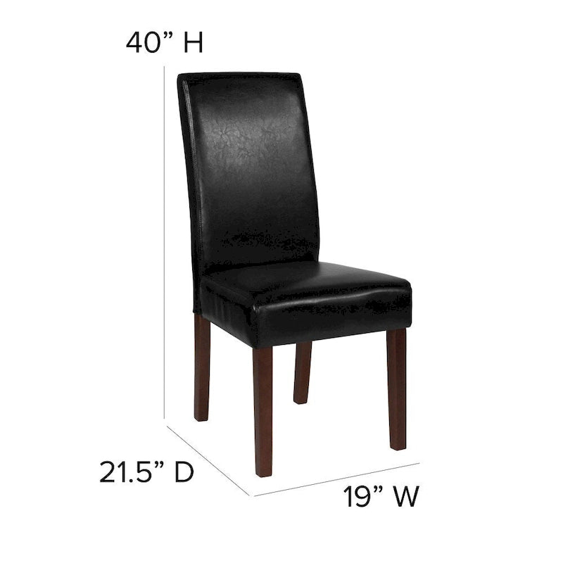 Upholstered Wood Parsons Chair (Set of 2) - 19W x 21.5D x 40H