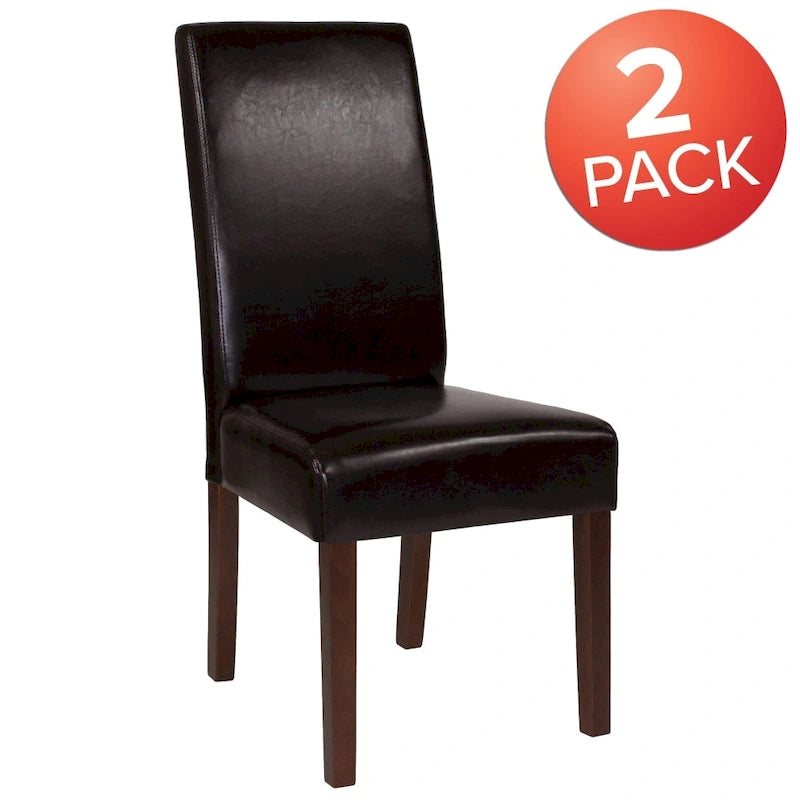 Upholstered Wood Parsons Chair (Set of 2) - 19W x 21.5D x 40H
