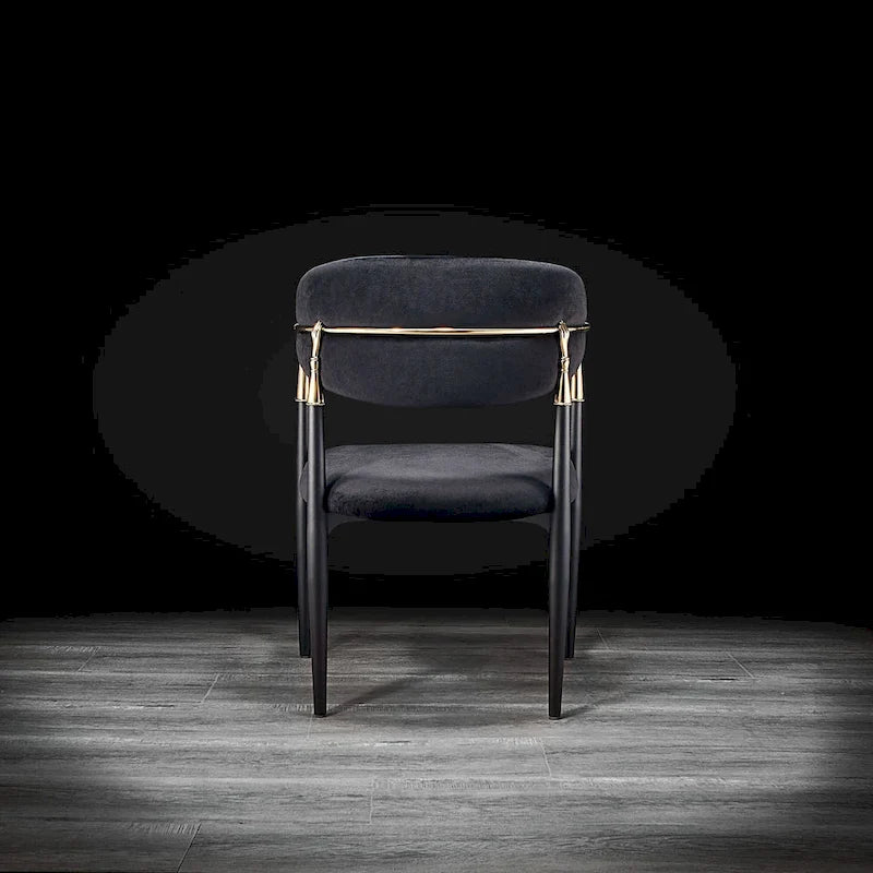 Roubi Gold Stainless Steel Dining Chair