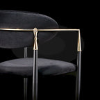 Roubi Gold Stainless Steel Dining Chair
