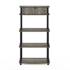 Furinno Turn-N-Tube Toolless Storage Shelf with Top Cabinet