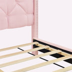 Linen Upholstered Platform Bed