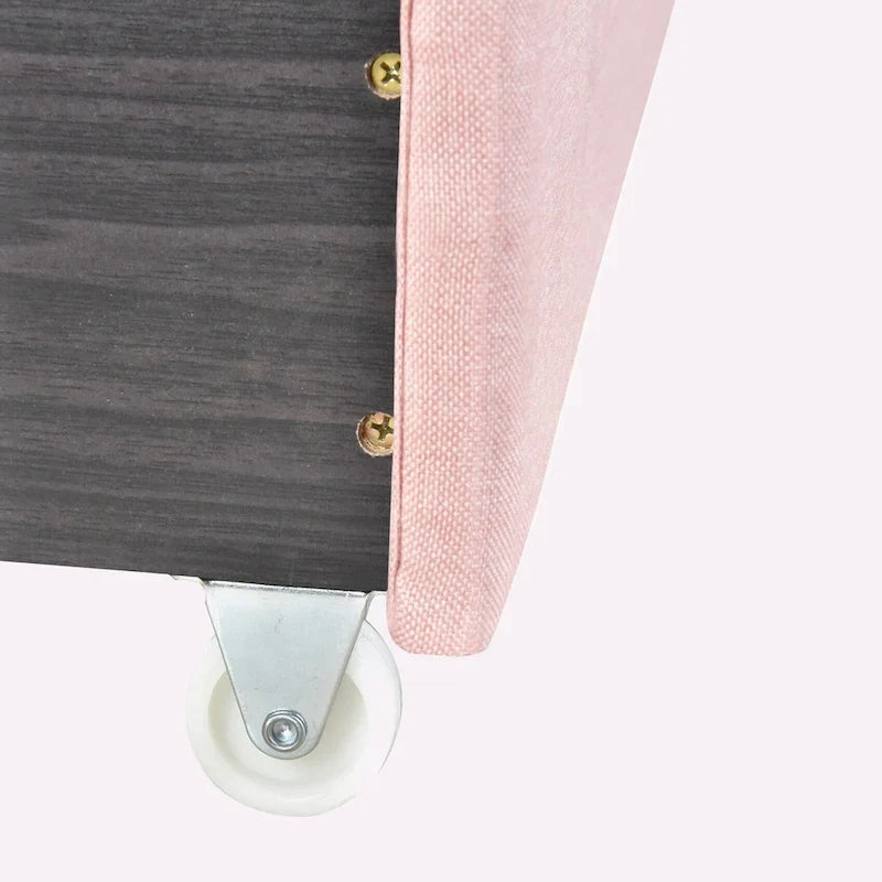 Linen Upholstered Platform Bed