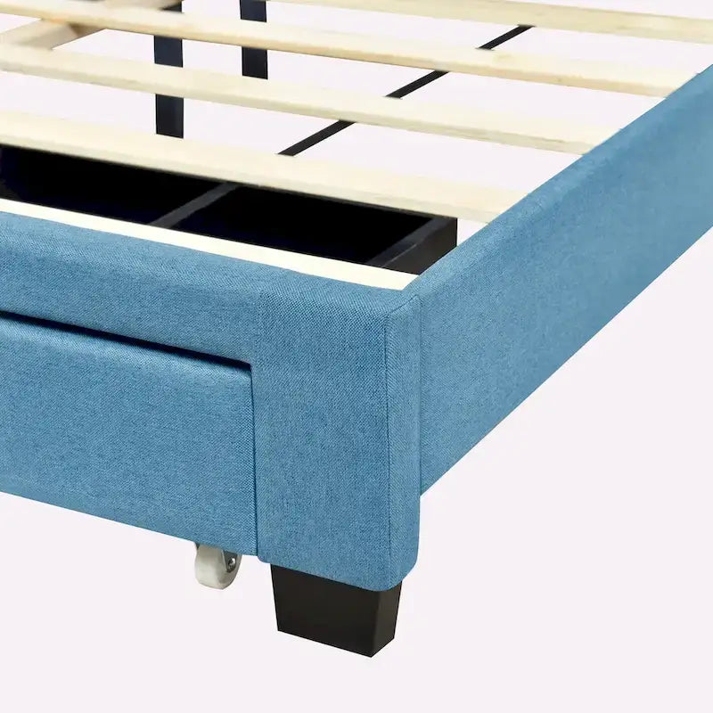 Linen Upholstered Platform Bed