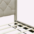 Linen Upholstered Platform Bed