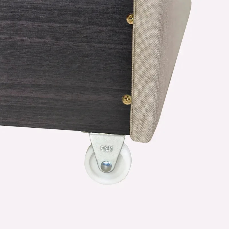 Linen Upholstered Platform Bed