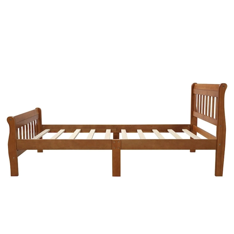Wood Platform Bed Twin Bed Frame Panel Bed Mattress Foundation
