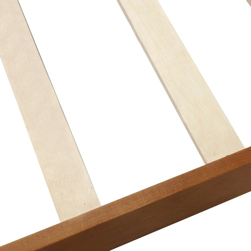 Wood Platform Bed Twin Bed Frame Panel Bed Mattress Foundation