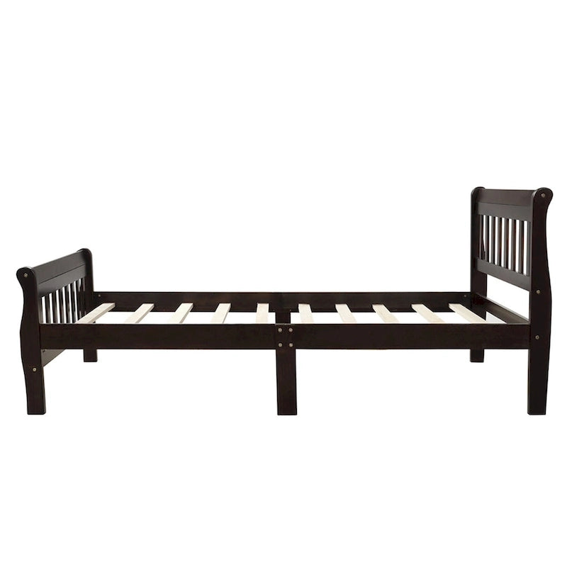 Wood Platform Bed Twin Bed Frame Panel Bed Mattress Foundation