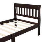 Wood Platform Bed Twin Bed Frame Panel Bed Mattress Foundation