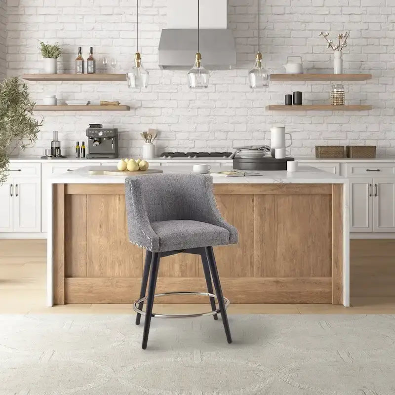 Madison Park Quarry Swivel Counter Stool
