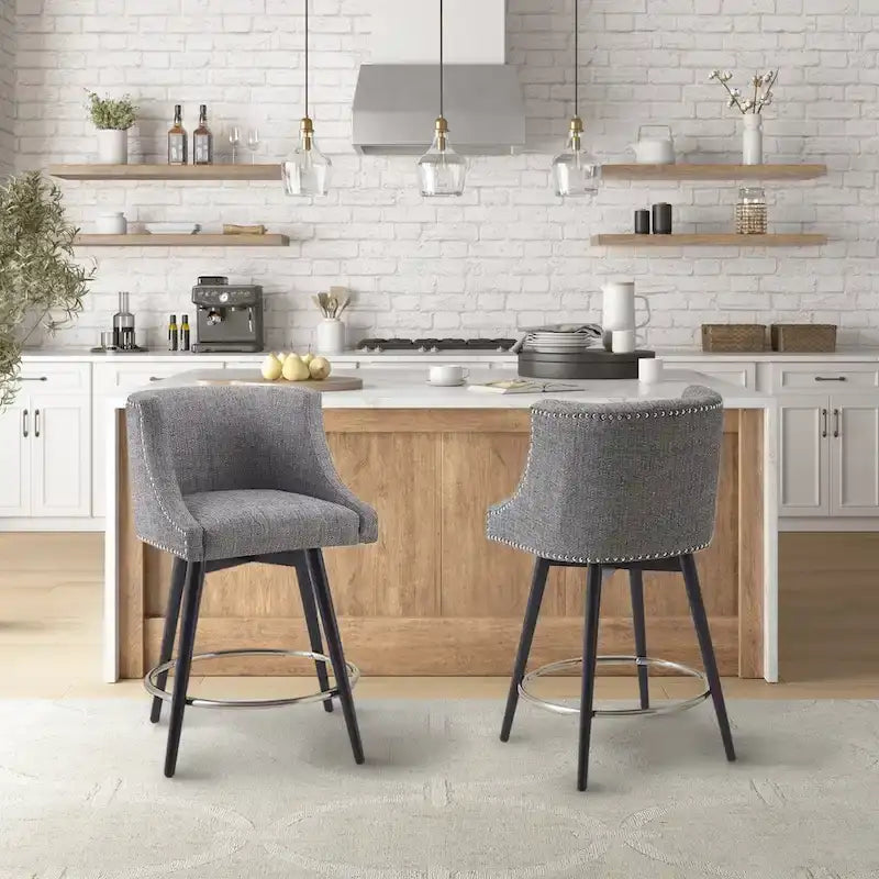 Madison Park Quarry Swivel Counter Stool