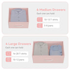 12 Drawer Dresser for Bedroom,Tall Fabric Dresser with Side Pockets and Hooks