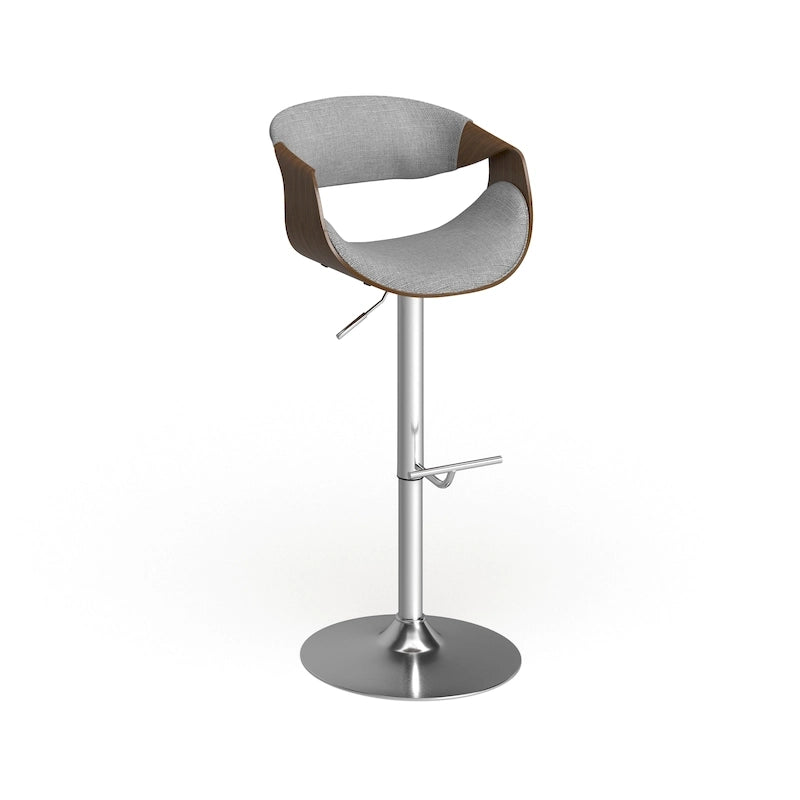 Carson Carrington Sauda Mid-century Modern Walnut WoodAdjustable Bar Stool