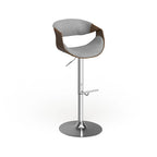 Carson Carrington Sauda Mid-century Modern Walnut WoodAdjustable Bar Stool