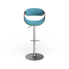 Carson Carrington Sauda Mid-century Modern Walnut WoodAdjustable Bar Stool