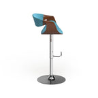 Carson Carrington Sauda Mid-century Modern Walnut WoodAdjustable Bar Stool