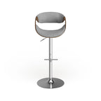 Carson Carrington Sauda Mid-century Modern Walnut WoodAdjustable Bar Stool