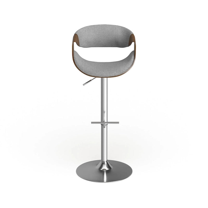 Carson Carrington Sauda Mid-century Modern Walnut WoodAdjustable Bar Stool