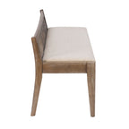 Buford Solid Wood Cane Bench