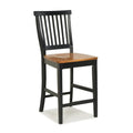 24 inch Black and Distressed Oak Bar Stool by Homestyles