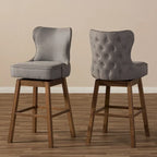 Gradisca Modern and Contemporary 2-Piece Swivel Bar Stool Set