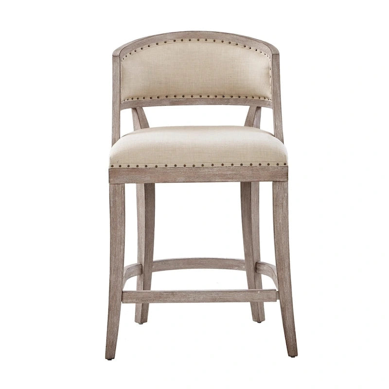 Madison Park Wheatley Natural Counter Stool - 21W x 24.5D x 37.25H