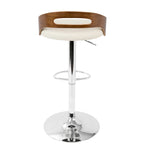 Carson Carrington Simon Adjustable Bar Stool with Oval Footrest (Set of 2)