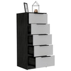 TUHOME Kaia 5 Drawer Dresser, Vertical Dresser