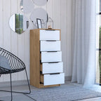 TUHOME Kaia 5 Drawer Dresser, Vertical Dresser