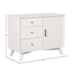 Flynn Wood Accent Cabinet in White