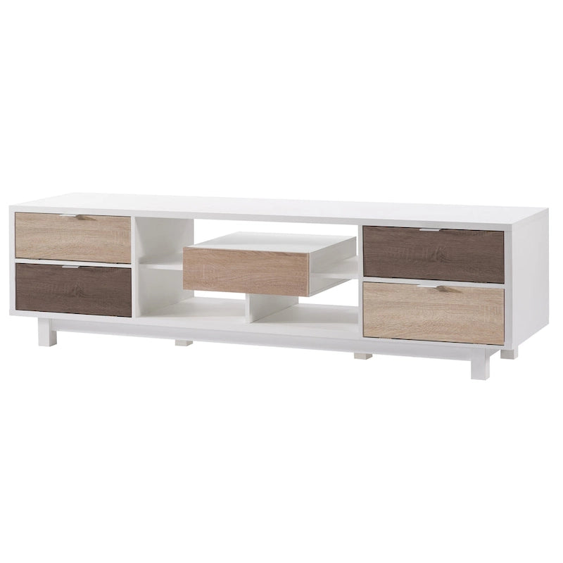 70-inch Wooden TV Stand with Double Drawer