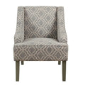 Porch & Den Bohmann Ash Geometric Classic Swoop Arm Chair