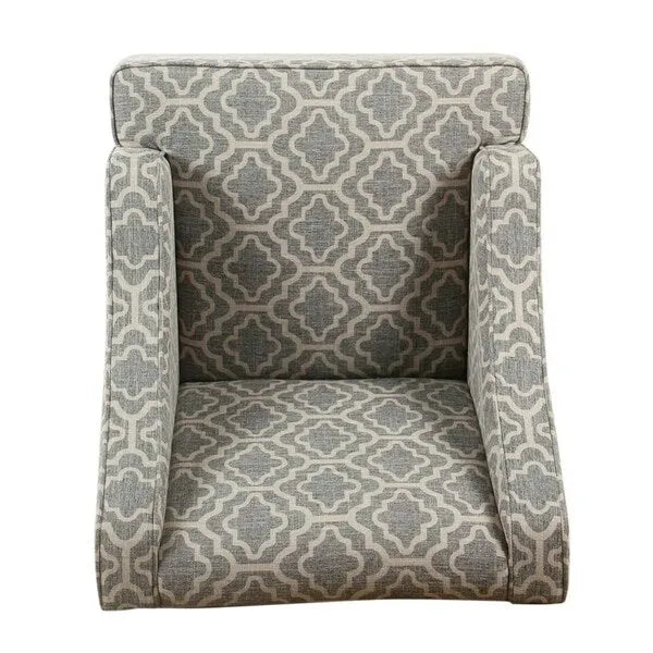 Porch & Den Bohmann Ash Geometric Classic Swoop Arm Chair
