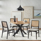 Lifestorey Gilcrest Cross Pedestal Dining Table