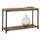 Steve Silver Leyburn Industrial Wood and Metal Console Table