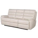 Steve Silver Durham Ivory Top Grain Leather Power Sofa