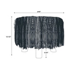 Silver Orchid Karlweis White Shag Faux Fur Ottoman