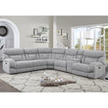 Steve Silver Palisade 6-piece Gray Power Reclining Sectional
