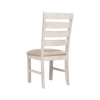 Distressed White Washed Dining Chairs (Set Of 2)