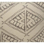 Sevita Handmade Geometric Rustic Farmhouse Pouf
